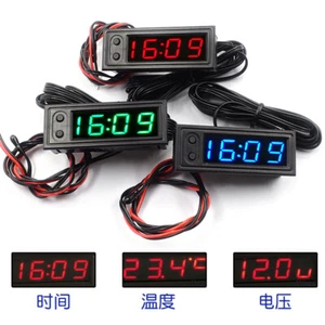 Eingebettetes Modul Elektronische Uhr Umbauzeit + Doppeltemperatur + Spannung - Bild 1 von 1