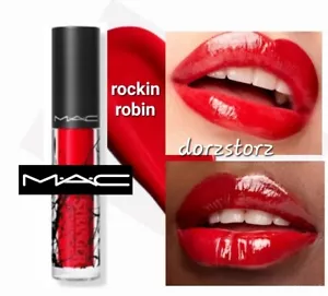 MAC Stranger Things Lipglass *ROCKIN ROBIN* / .10 oz / New in box - Picture 1 of 6