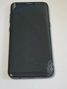 Samsung Galaxy S8 SM-G950F Original Display LCD Einheit schwarz Riss #59146 - Zdjęcie 1 z 2