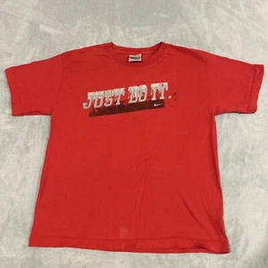 Vtg 90s Nike Youth Kid Crewneck Shirt XL Chest 20 Basket Ball Graphic Just Do It - Picture 1 of 10