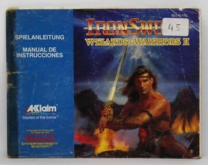 MANUAL WIZARDS & WARRIORS II IRON SWORD NINTENDO NES PAL ESPAÑA 2 - Picture 1 of 1