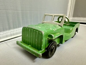 Metal Masters Army Jeep Green Truck Pressed Steel Vintage 1950'S - Picture 1 of 5