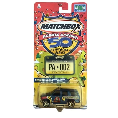 Matchbox 50th Anniversary 2001 Chevy Tahoe Police Diecast Car Pennsylvania - Image 1 of 4
