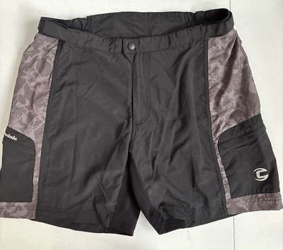 Cannondale Hombre Grande Negro Gris Floral Ajustable Nailon Ropa Activa Carga Corto Foto 1 de 4
