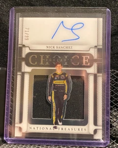Nick Sanchez  2023 National Treasures  Ecklar's Choice Auto  #71/99  - - Picture 1 of 2
