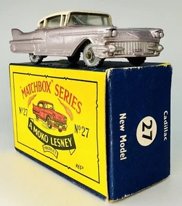 1960 Original Matchbox Lesney 27C CADILLAC SIXTY SPECIAL MOKO New Model Box! 🤩 - Picture 1 of 10