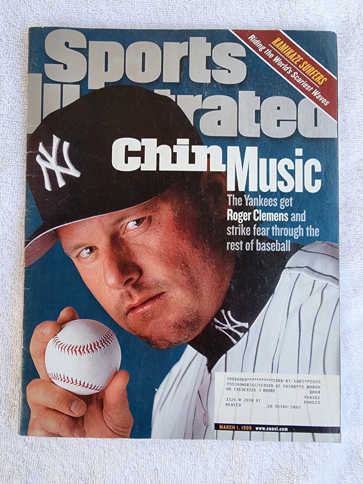 Sports Illustrated March 1, 1999 Chin Music New York Yankees Roger Clemens - Image 1 of 1
