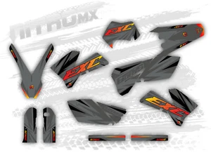 Graphics Kit fits KTM EXC EXC-F 125 250 300 450 525 2005 2006 2007 Enduro - Picture 1 of 1