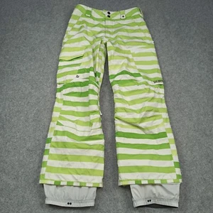 Burton DryRide Womens Snowboarding Pants Size XS Snow Ski CARGO-PANT Green Grey - Picture 1 of 15