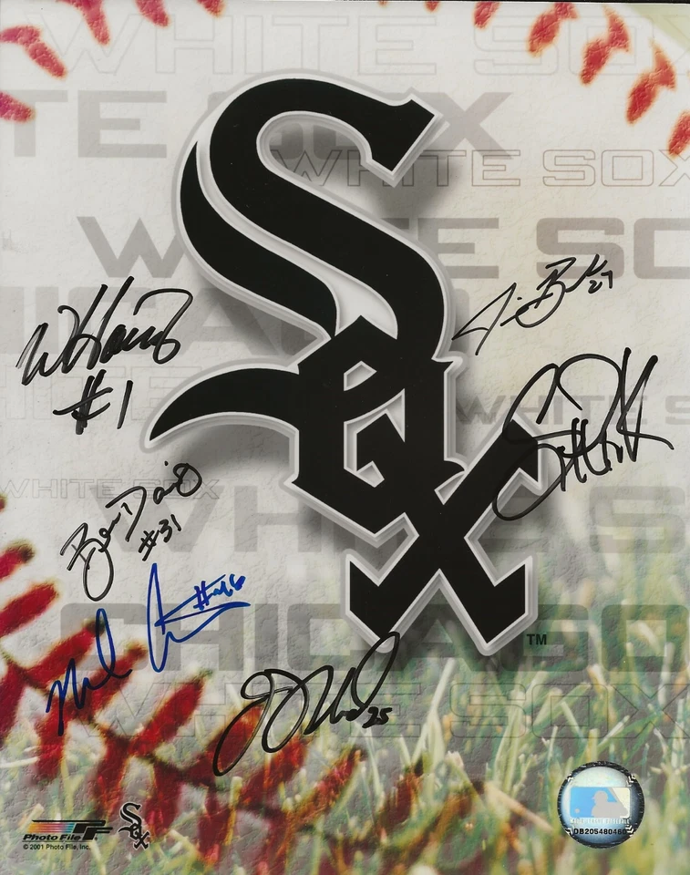 Chicago White Sox foto multi assinada 8x10 Scott Podsednik, Cotts, Willie Harris - Imagem 1 de 1
