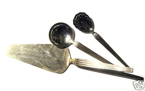 Besteck 7 Teile Zubehör Ebel 233 Hellas 120er Silber versilbert Tortenheber - Bild 1 von 4