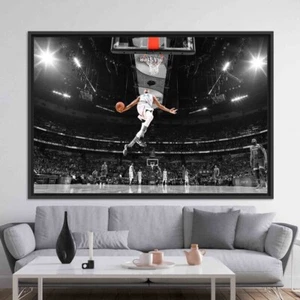 Basketball Printed, Bucks Canvas Poster, Living Room Wall Art, 3D Wall Art, - Picture 1 of 8