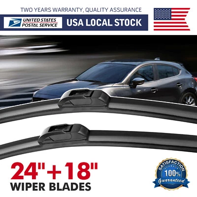 24"&18" Front Windshield Wiper Blade Fit For 2007-2015 Kia Optima 10-16 kia Soul — 第 1/4 张图片