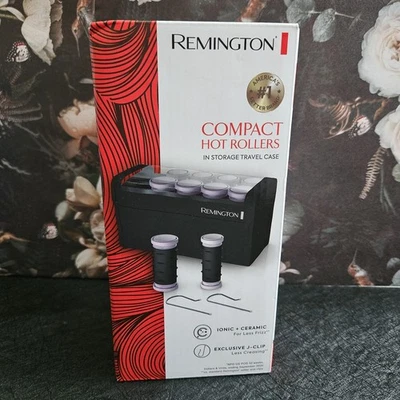 NUEVO REMINGTON Compacto Hot Rollers En Estuche de Viaje de Almacenamiento - Cerámica Iónica J Clips Foto 1 de 4