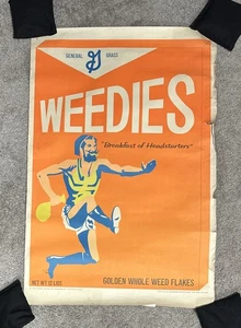 Weedies Breakfast of Headstarters DENNIS DENT 1969 Black Light Litho Californian - Picture 1 of 10