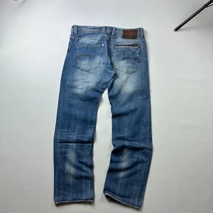 Jeans G-Star grezzo vintage azzurro chiaro con ricamo tasca posteriore W32 - Foto 1 di 6