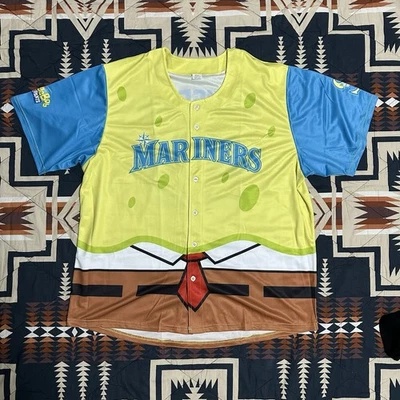 SpongeBob SquarePants Seattle Mariners Jersey SGA 8/3/25 RARE XL Giveaway - Image 1 of 4