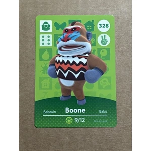 Boone #328 - Welcome To Animal Crossing Amiibo Card - Series 4 (Authentic) - Imagen 1 de 2