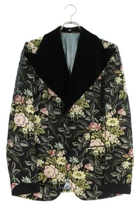 GUCCI Size: 44 546319 ZAAB9 Floral Jacquard Jacket Black 417052 BS99 - Picture 1 of 3