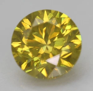 CERT Diamante Natural Brillante Redondo Amarillo Canario VS1 1.03 Quilates 6.26m - Imagen 1 de 4