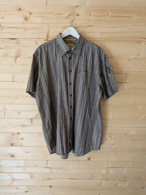 Camel Active Cotton Linen Lightweight Striped Short Sleeve Shirt Mens 2XL - Image 1 of 4