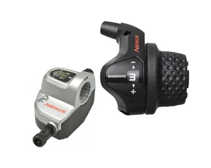 Shimano Schalthebel Nexus 3-Gang Nabenschaltung Revo Shift m. Klickbox und Zug - Bild 1 von 2