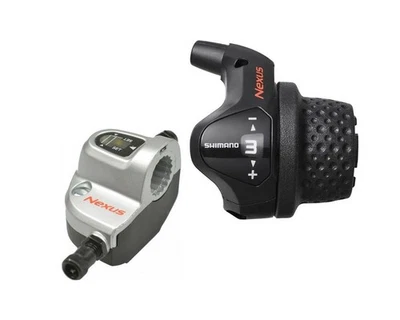 Shimano Schalthebel Nexus 3-Gang Nabenschaltung Revo Shift m. Klickbox und Zug - Bild 1 von 2