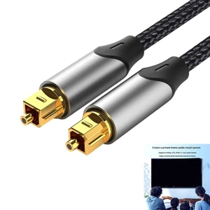 Fiber Optically SPDIF Cable Gold Plated Connectors Wire for Sound Equipments - Picture 1 of 12