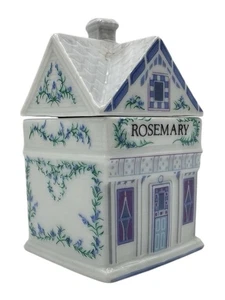Tarro de porcelana The Lenox Spice Village romero 1989 vintage coleccionable - Imagen 1 de 5