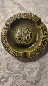 Hullmann - Der Gute Korn ,Aschenbecher Steingut Grünton, 16 Cm  - Bild 1 von 4