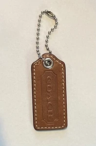 Coach klassisch braun Leder Hängeetikett Ersatz 2,25" - Bild 1 von 3