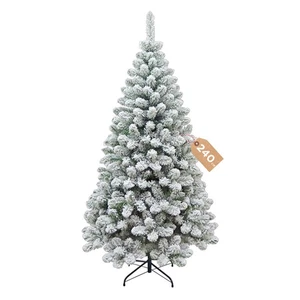 Albero Natale innevato 240 cm Alpino bianco - Foto 1 di 3