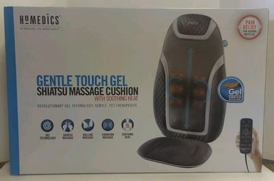 Cojín de masaje Shiatsu gel suave al tacto Homedics con calor de arranque MCS-757HJ - ¡SIN USAR, EN CAJA! Foto 1 de 4