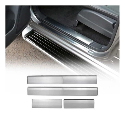 Door Sill Scuff Plate Protector 适用于日产 Frontier 2005 - 2021 不锈钢 4x — 第 1/4 张图片