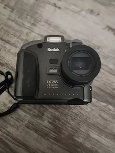 Kodak DC265 Black Digital Camera - 1.0 MP 3x Zoom Y2K Digicam Not Tested - Picture 1 of 5