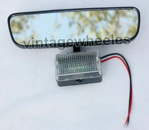 Universal Interior Rear View Mirror Black with Light Car Jeep Todoterreno - Bild 1 von 6