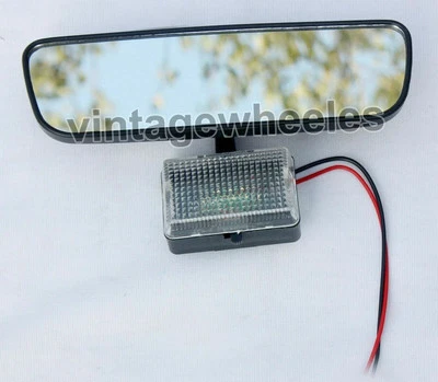 Universal Interior Rear View Mirror Black with Light Car Jeep Todoterreno - Image 1 of 4