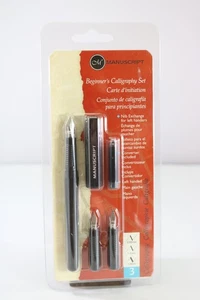 Vintage Manuscript Beginners Calligraphy Set (Sealed & Ink) - Foto 1 di 3