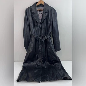 Wilson lange Lederjacke Trenchcoat Damen Medium - Bild 1 von 11