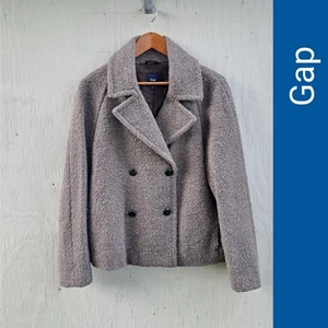 Sz Lg Gap $139 taupe boucle coat - Picture 1 of 11
