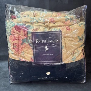 Ralph Lauren Elsa Grasslands Reversible KING Comforter Khaki/Cottage Rose #READ# - Picture 1 of 7