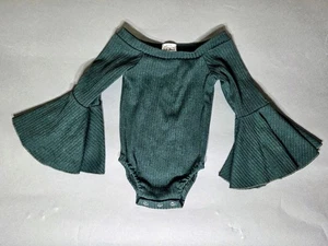 Body de bebé Bella-Breer manga larga verde 6-12 meses - Imagen 1 de 4