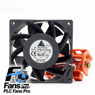 1PCS Brand New Delta FFB0812EHE DC 12V 1.35A 80*80*38mm 3-line Cooling Fan - Image 1 of 3