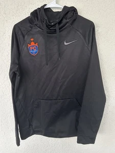 NWOT Nike Dri-Fit FC CINCINNATI Soccer MLS Team Black Sweatshirt Hoodie Size MED - Picture 1 of 5