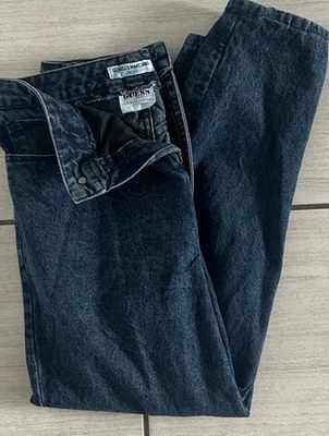 Vintage Georges Marciano Guess Dark Wash Denim High Rise Mom Cropped Jeans 32 - Image 1 of 4