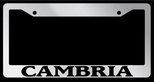 Chrome License Plate Frame Cambria Auto Accessory 1157 - Picture 1 of 1