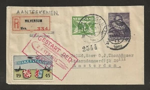 1945 HOLLAND rocket mail cover - HILVERSUM - EZ 44C1 - Picture 1 of 2