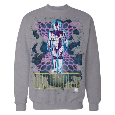 Sudadera Oficial Doctor Who Años 80 Neón Cyberman Futurista Ciber Ciencia Ficción Regalo Foto 1 de 4