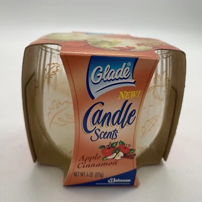 Glade Scent Candle NUEVA 2001 Apple Cinnamon 4 OZ Nueva de Lote Antiguo Foto 1 de 4