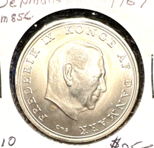 Denmark 1967 10 kroner KM 856 Choice BU - Picture 1 of 2